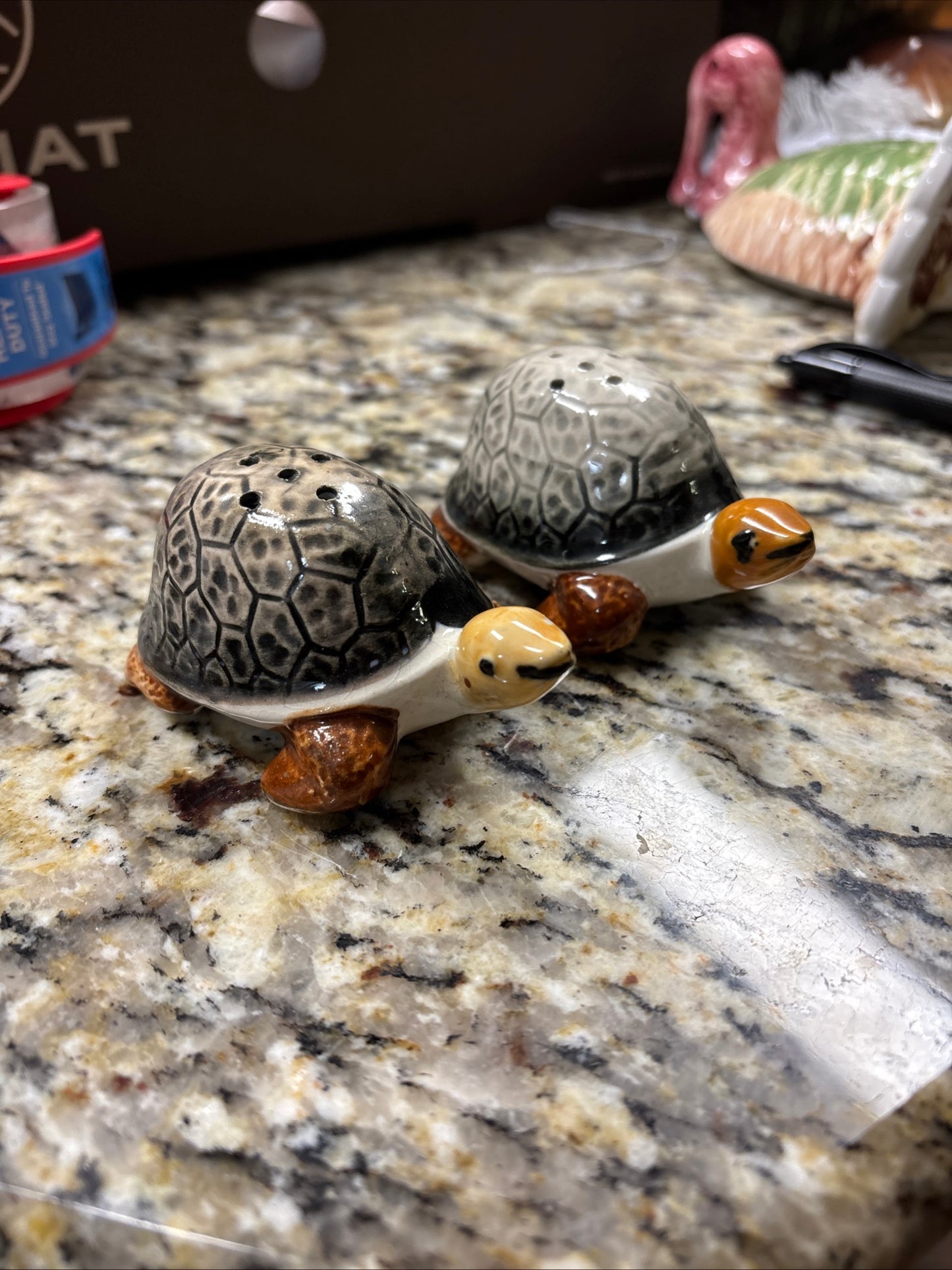 Vintage Turtle Salt & Pepper Shakers